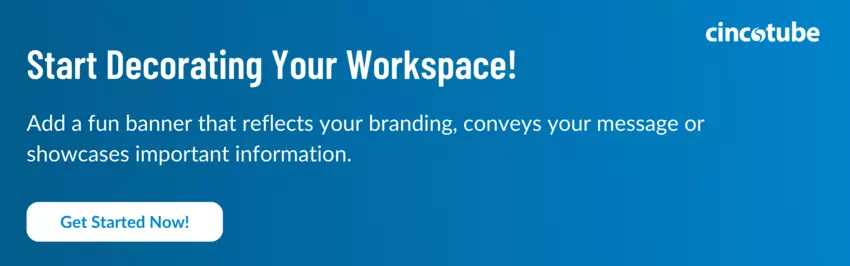 Call to action for cincotube workspace banner